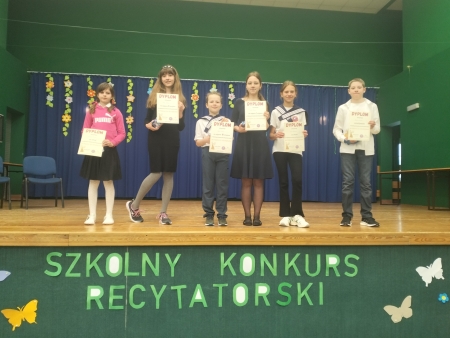 Szkolny konkurs Recytatorski