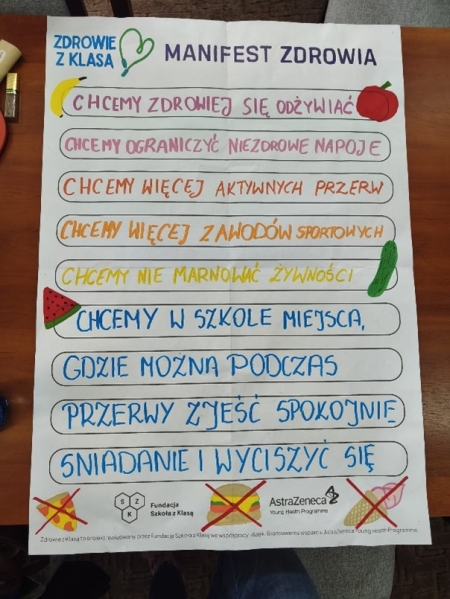 Szkolny Manifest Zdrowia