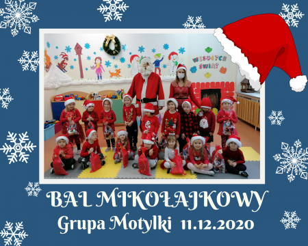 Relacja z Balu Mikołajkowego w Grupie Motylki